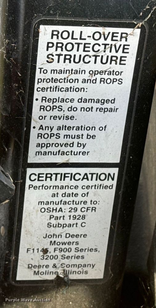 image for item ET4017 John Deere  3235C reel mower