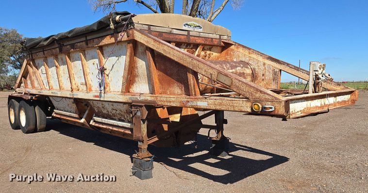 image for item EU3768 1981 Timpte-Beall bottom dump trailer