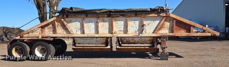 image for item EU3768 1981 Timpte-Beall bottom dump trailer