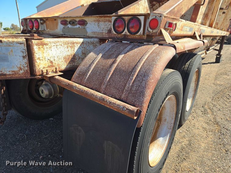 image for item EU3768 1981 Timpte-Beall bottom dump trailer