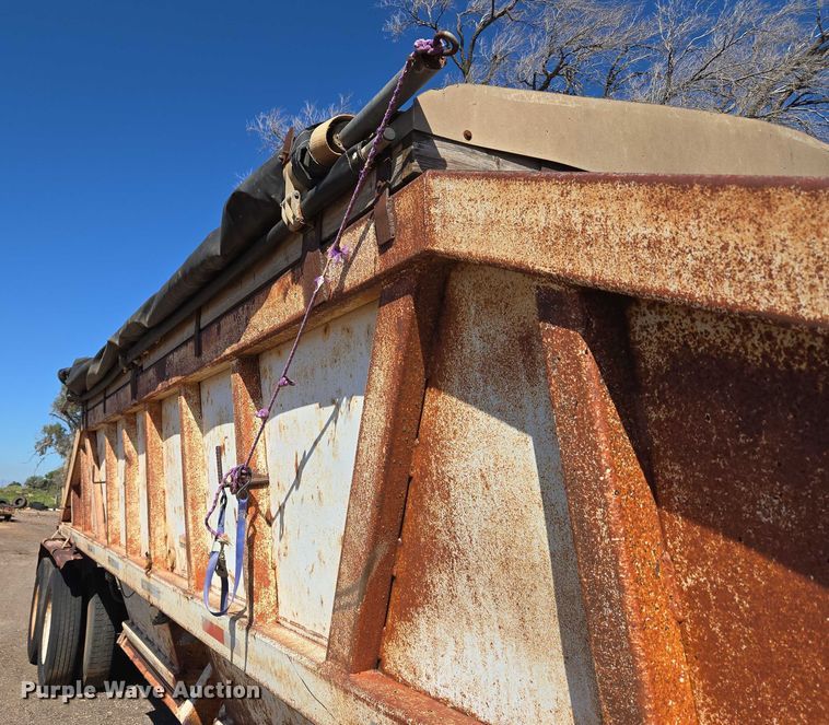 image for item EU3768 1981 Timpte-Beall bottom dump trailer