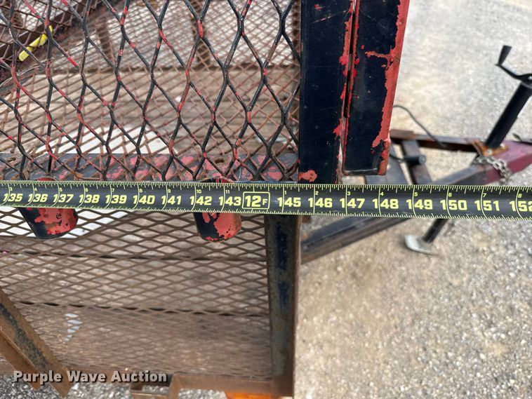 image for item EU5044 Shop built utility trailer