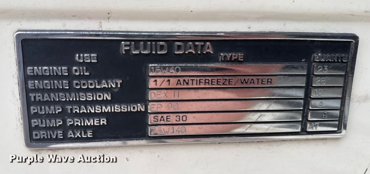 image for item EU6453 1995 Ford LN8000 fire truck