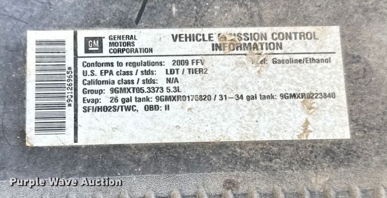 image for item EU6471 2009 Chevrolet Silverado 1500 Crew Cab pickup truck