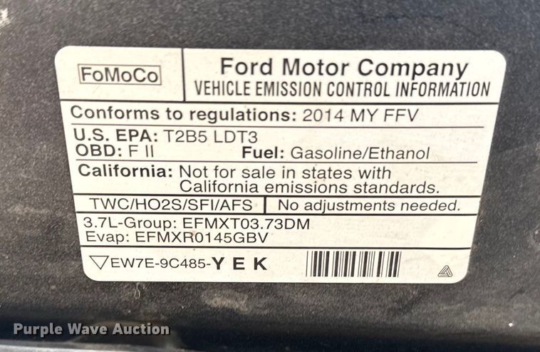 image for item EU6484 2014 Ford Explorer Police Interceptor SUV