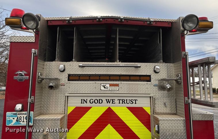 image for item EV3389 2004 American Lafrance Eagle pumper fire truck