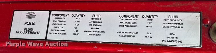 image for item EV3389 2004 American Lafrance Eagle pumper fire truck