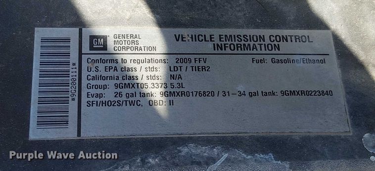 image for item EV5397 2009 Chevrolet Silverado 1500 Crew Cab pickup truck