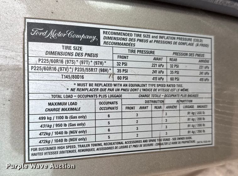 image for item FB0509 2002 Ford Crown Victoria Police Interceptor 