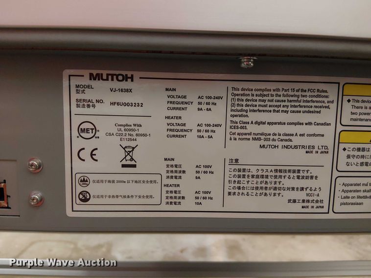 image for item FB4519 Mutoh TrafficJet plotter