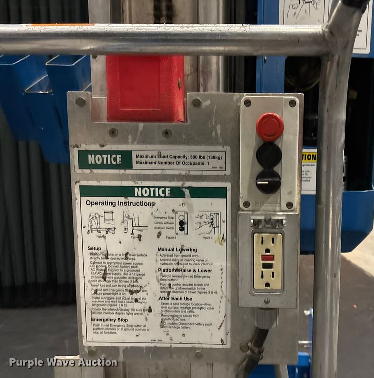 image for item FG1651 1998 Genie AWP-24 vertical lift