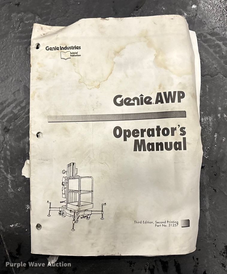 image for item FG1651 1998 Genie AWP-24 vertical lift