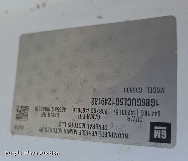 image for item FI0716 2016 Chevrolet Express 4500 ambulance