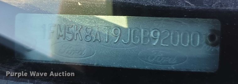 image for item FI0728 2018 Ford Explorer Police Interceptor SUV