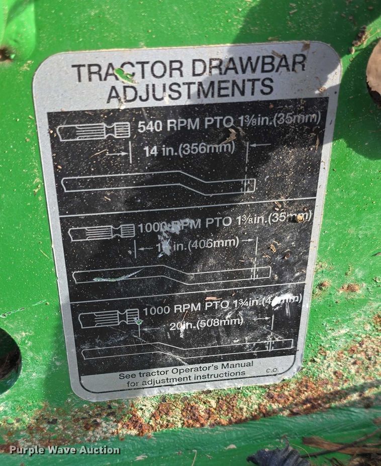 image for item FI0739 John Deere R10 rotary mower