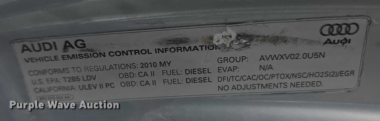 image for item FI0760 2011 Audi A3 