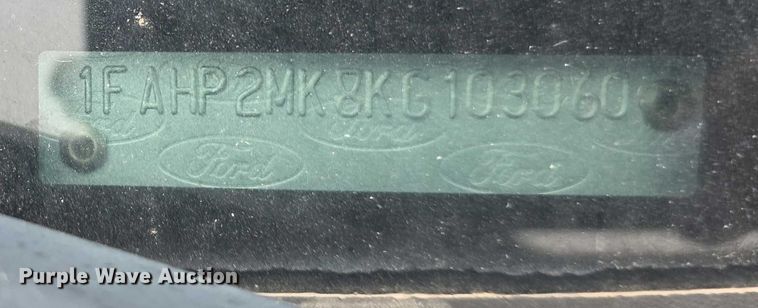 image for item FK0671 2019 Ford Taurus Police Interceptor 