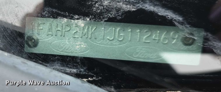 image for item FK0672 2018 Ford Taurus Police Interceptor 