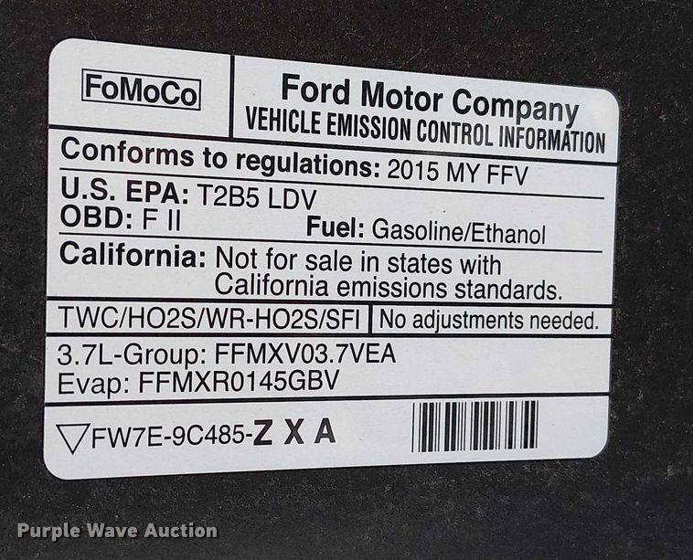 image for item FK0673 2015 Ford Taurus Police Interceptor 