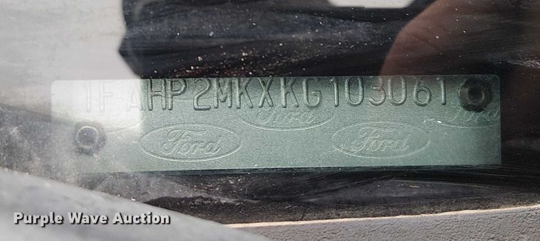 image for item FK0683 2019 Ford Taurus Police Interceptor 