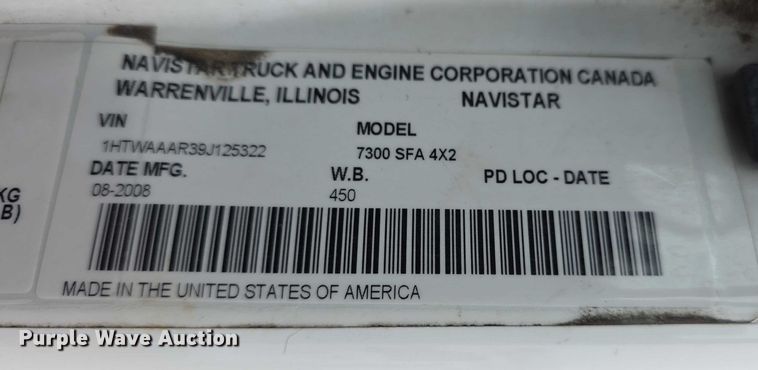 image for item FK0686 2009 International Work Star bucket truck