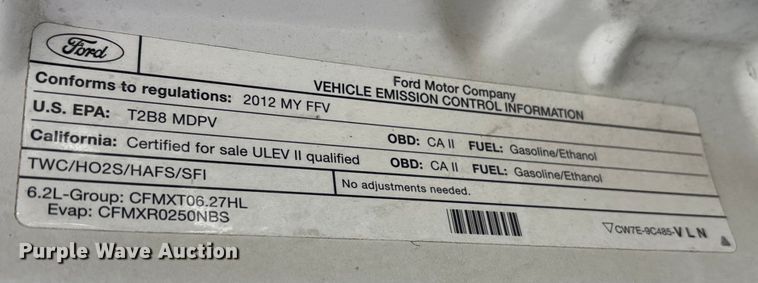 image for item FK1035 2012 Ford F250 pickup truck