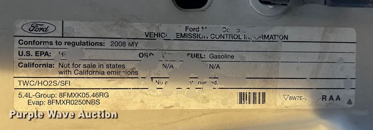 image for item OE9251 2008 Ford F250 Super Duty XL utility bed pickup truck