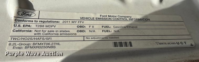 image for item OE9256 2011 Ford F250 Super Duty pickup truck