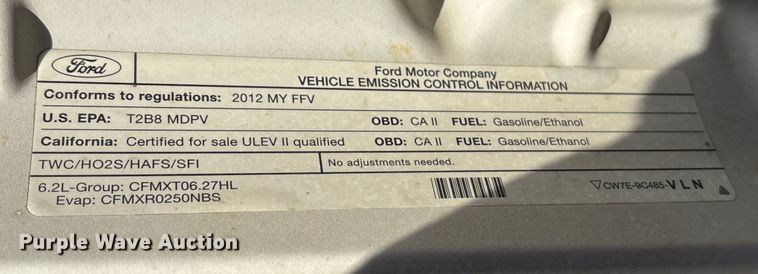 image for item OE9258 2012 Ford F250 Super Duty XL Crew Cab pickup truck