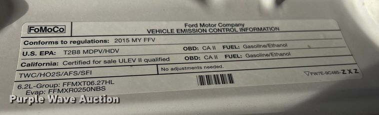 image for item OE9261 2015 Ford F250 Super Duty XL Crew Cab pickup truck