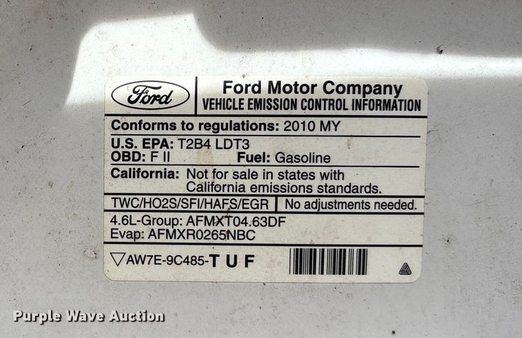 image for item OE9264 2010 Ford F150 pickup truck