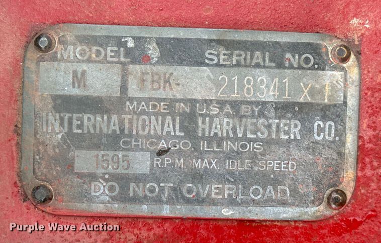 image for item EP2688 1950 International Harvester Farmall M tractor