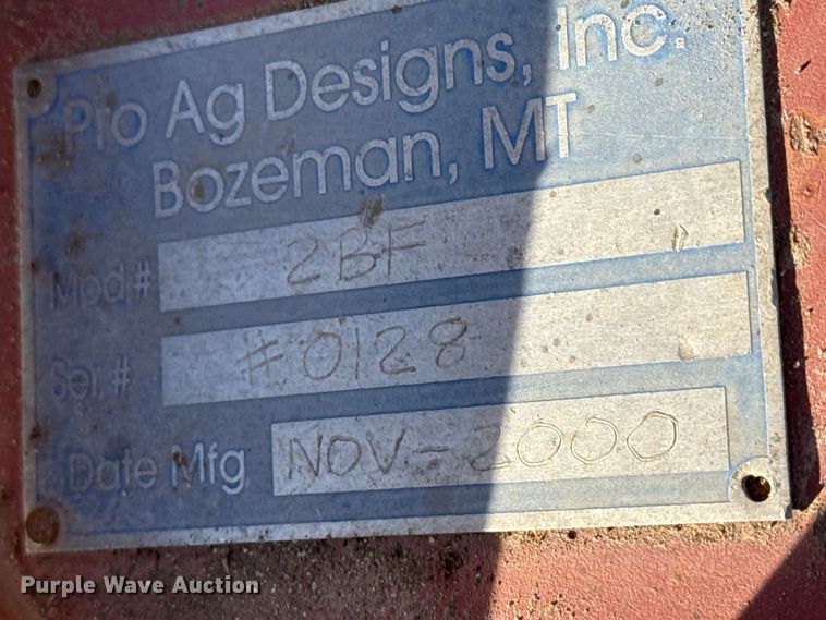 image for item EP2696 Pro Ag Designs 2BF bale unroller