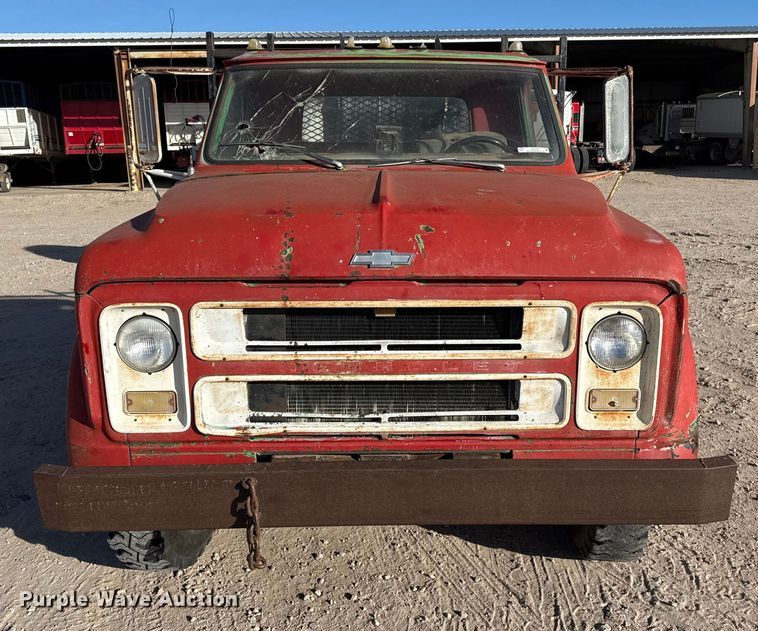 image for item EP2702 1970 Chevrolet C50 flatbed truck