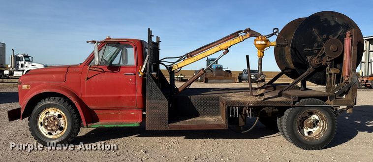 image for item EP2702 1970 Chevrolet C50 flatbed truck