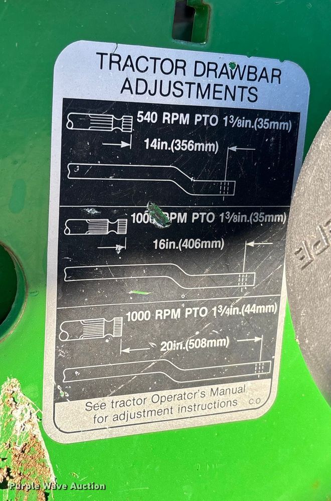 image for item FI1556 John Deere HX15 batwing rotary mower