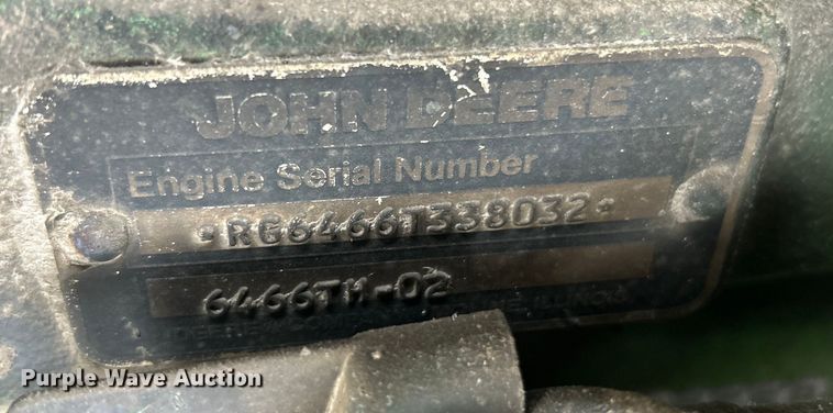 image for item YA1641 1988 John Deere 7720 Titan II RWA combine