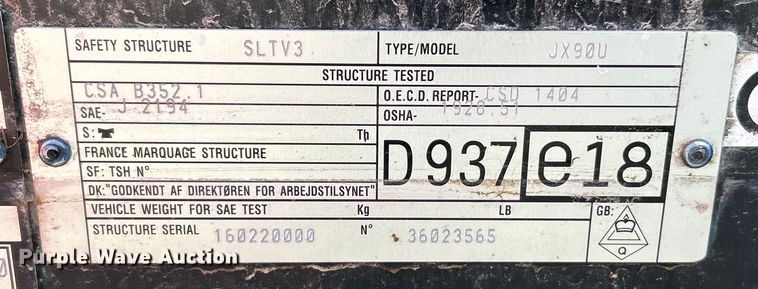 image for item YA1757 2002 Case IH JX90U tractor