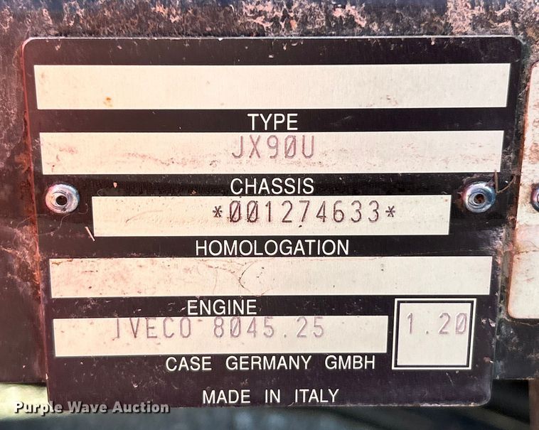 image for item YA1757 2002 Case IH JX90U tractor