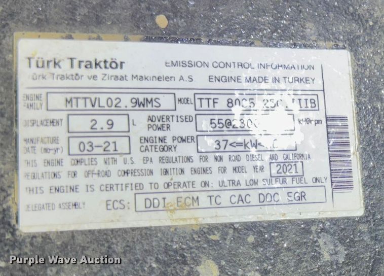 image for item YA1771 2021 New Holland Workmaster 75 MFWD tractor