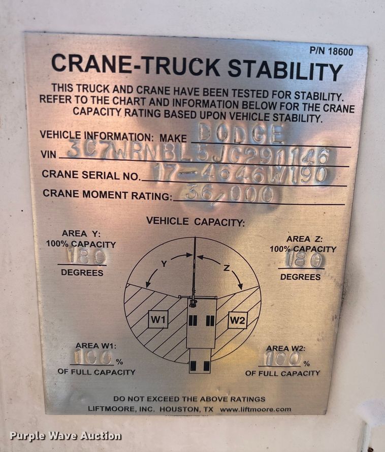 image for item EA7151 2019 RAM 5500 utility / service truck
