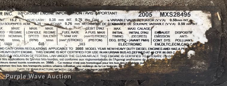 image for item EN5909 Caterpillar C15 Acert engine