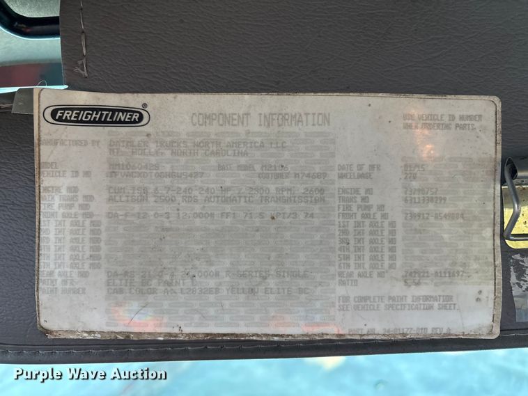 image for item YA1091 2016 Freightliner Business Class M2 box truck