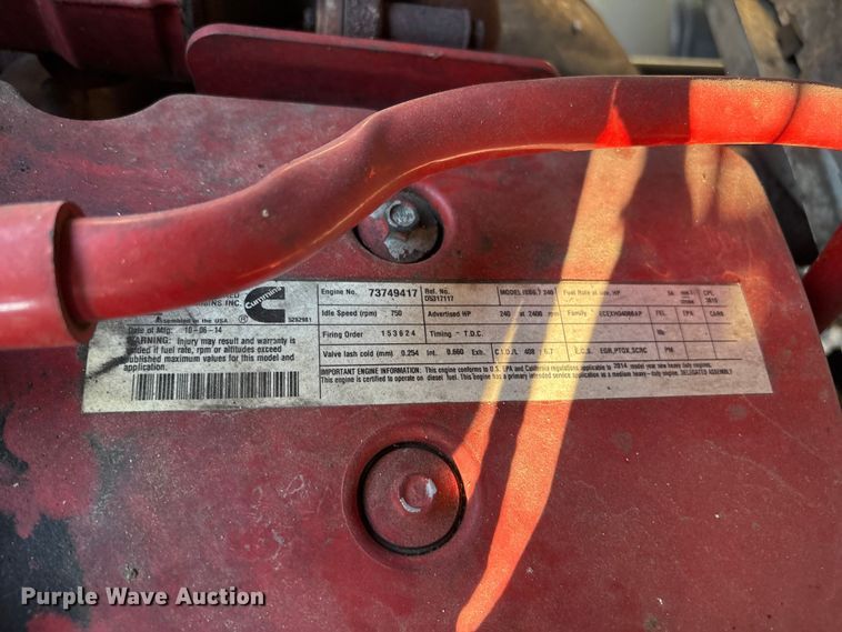 image for item YA1107 2015 International 4300 box truck