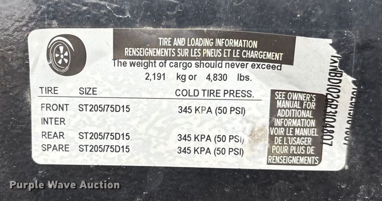 image for item YA1533 2024 Down To Earth DTE610DT3.5B dump trailer