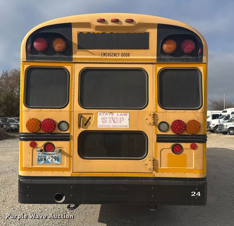 image for item DQ4171 2012 Blue Bird Bb Conventional school bus