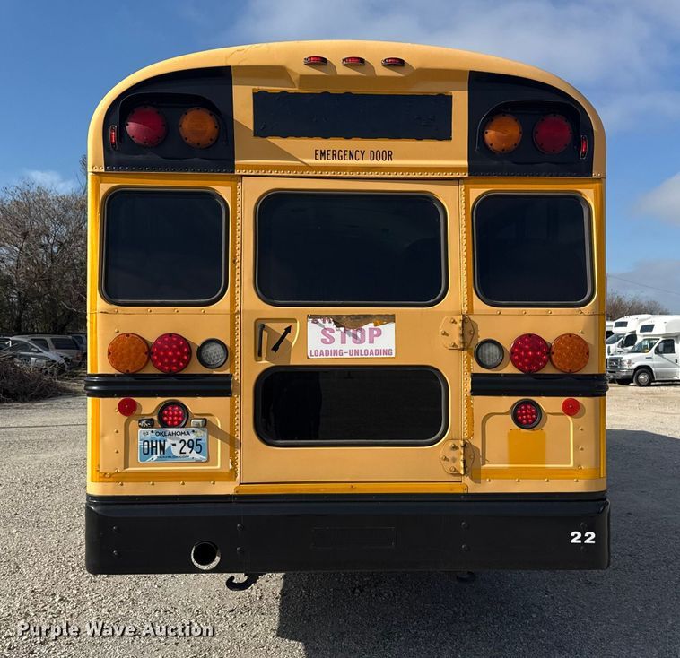image for item DQ4173 2012 Blue Bird Bb Conventional school bus