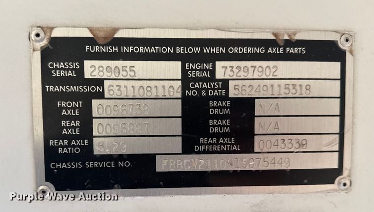 image for item DQ4173 2012 Blue Bird Bb Conventional school bus