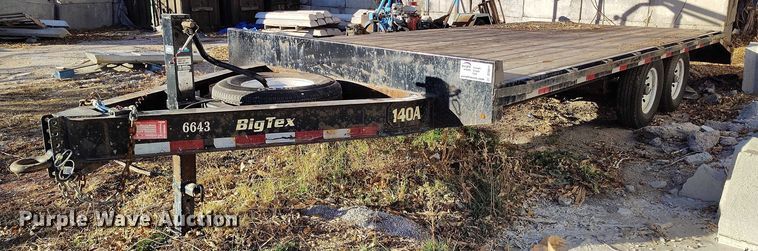 image for item DT0811 2017 Big Tex 140A equipment trailer