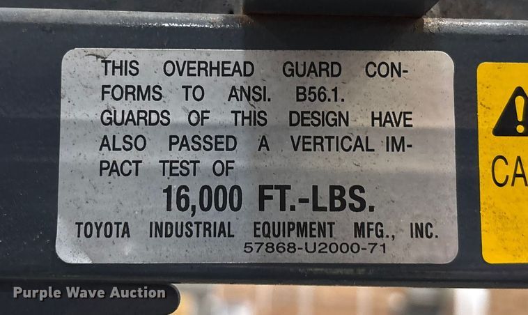 image for item DU0336 2015 Toyota 8FBE18U forklift